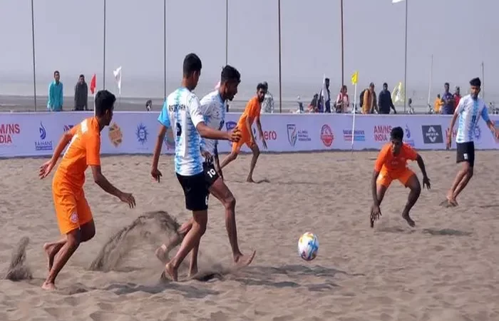 Kerala wins the ‘National Beach Soccer Championship 2023’.