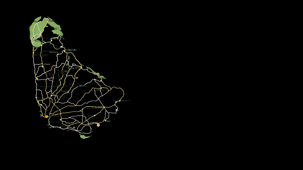 Map of Barbadose